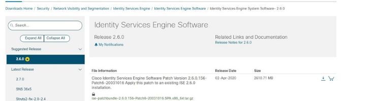 cisco ise 2.2 patch install